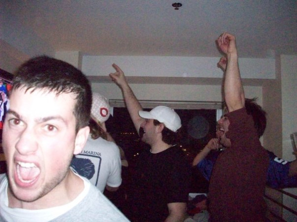 Four years ago today. Super Bowl XLII. (I might have had one or two beers.)