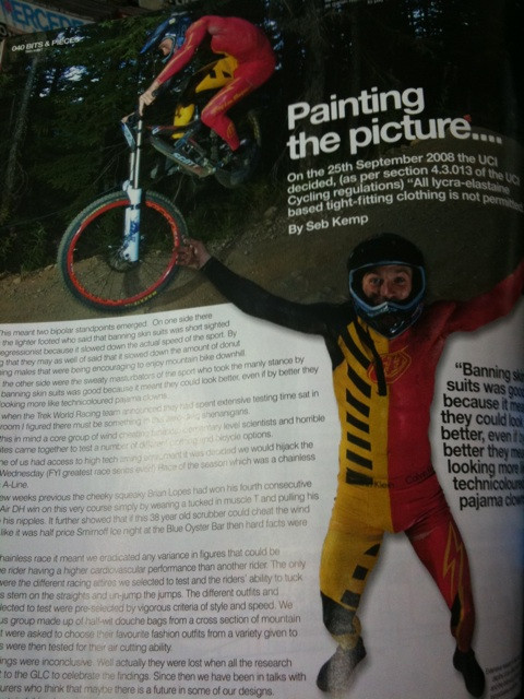 Seb kemp covered in bright body paint. What more could you want?