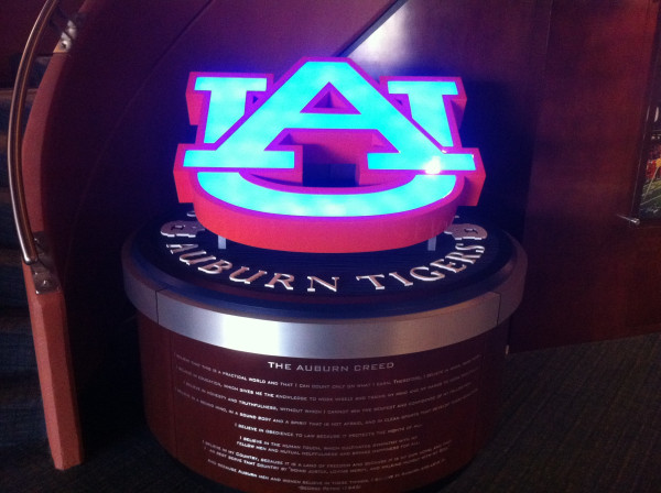 Thanks, Auburn University, for allowing us to make and install your sign!