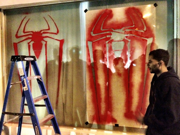 Here's our first tag completed. Come and find it Los Angeles! Where's it at? Mystery location #1. #markofthespiderman