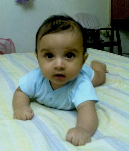 My nephew Ishan, 5 months.