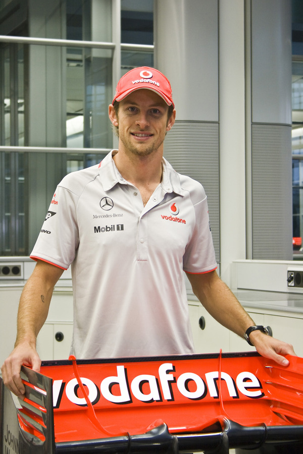 EXCLUSIVE FIRST PEEK: #jenson button in 2010 #vodafone #mclaren #mercedes team kit! 