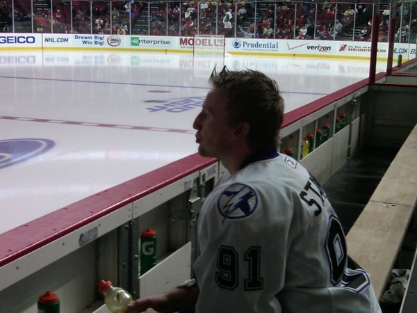 Steven Stamkos. Patiently waiting.