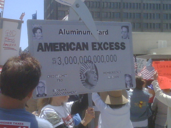 Amex Aluminum card- promoted at OC #teaparty