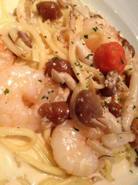 パスタもちもちうまい(*^^*)