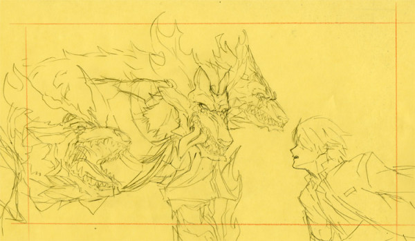 代わりのやつできたぁ！ケルベロスめっちゃ難しいです･･･。ドラマCDにもしっかり出てきます。　#東京バベル
