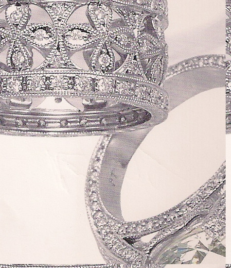 Ornate Wedding Custom Wedding Bands www.diamondsbydrake.com