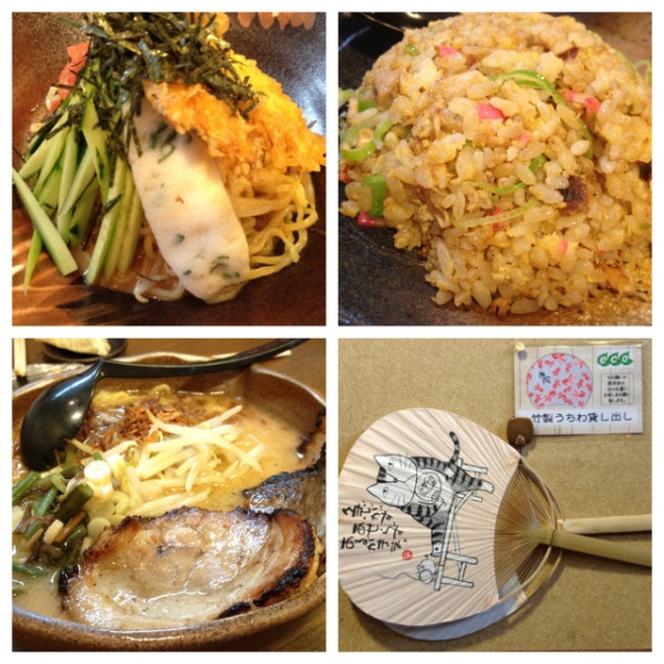 味噌ラーメン濃厚。炙り焼豚、冷やし中華、炒飯。