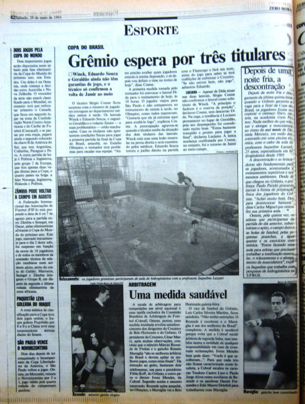 Zero Hora - Maio de 1993