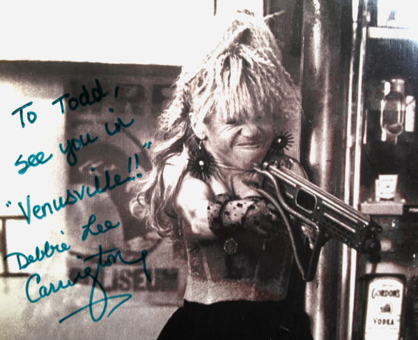 Pic of Debbie Lee Carrington in "Total Recall" that she gave me in 1990. 