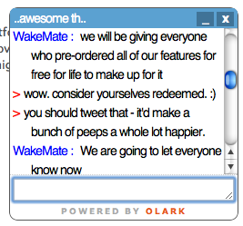 WakeMate to offer free premium features to preorder customers pissed off by today's crap email