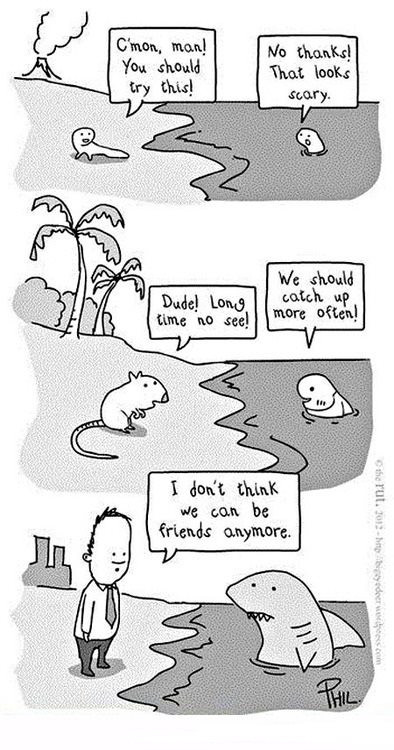 I don't think we can be friends anymore! (Thanks to David Rix over on our #Facebook page for this one) #Evolution