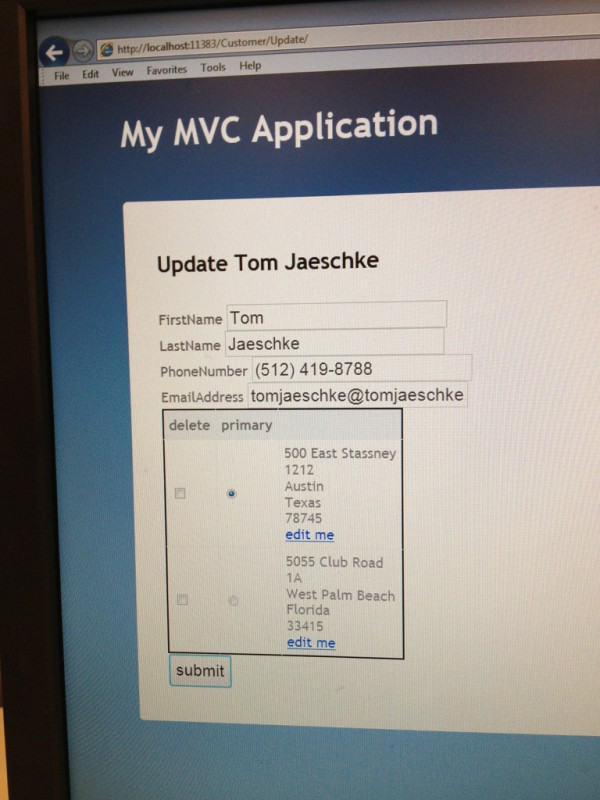 some MVC tinkering