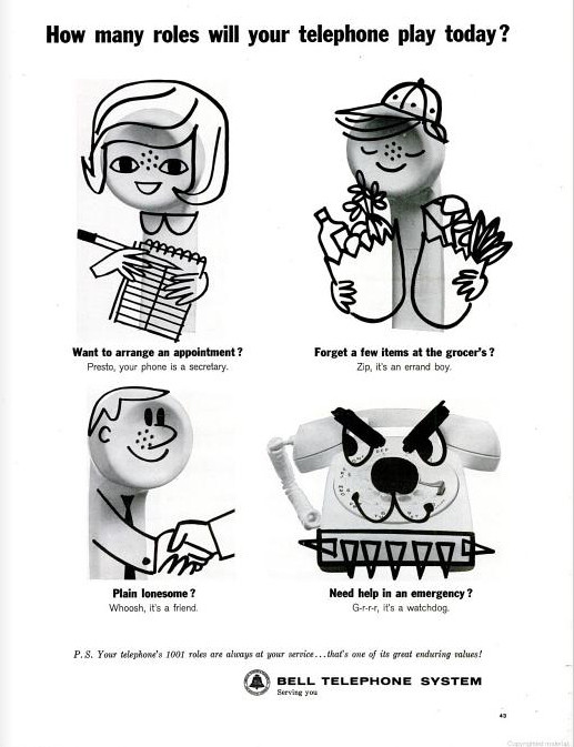 Phones circa 1964 were better at calling than my iphone most days.  Thanks, AT&T! 