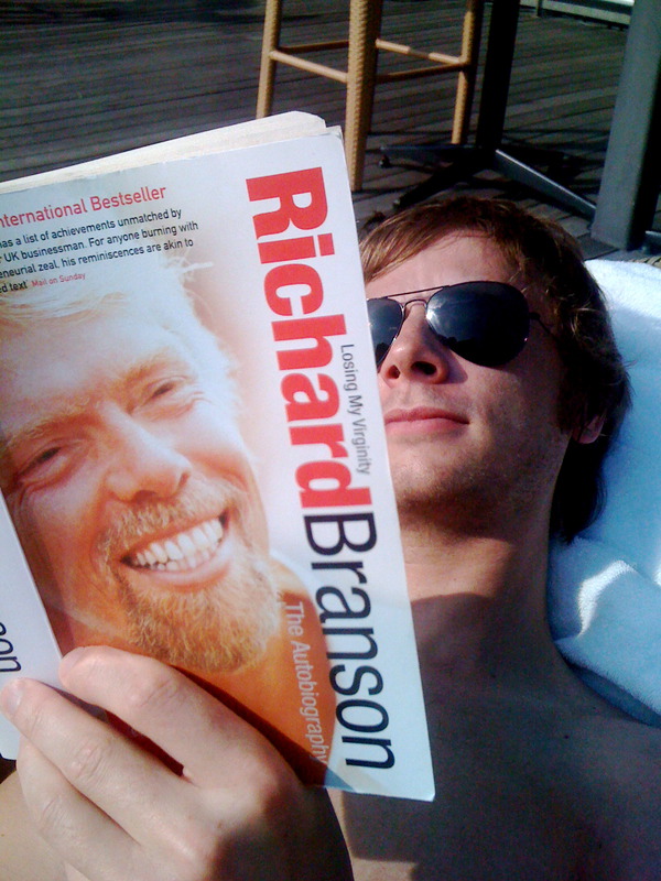 Dom - picking up some pointers on entrepreneurialism and ginger beards