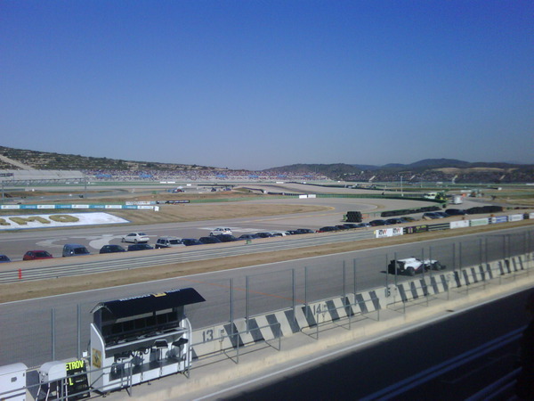 View from the top of the pits. Can see everything