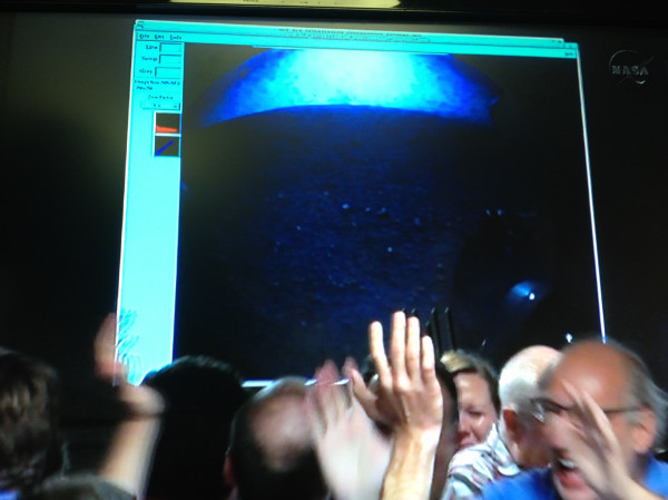 Higher resolution image from #MSL's hazcam. That's Mars!