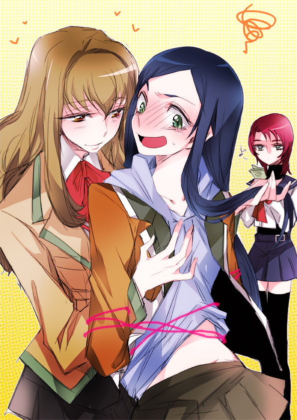 久しぶりに舞-HiME描いた´ω`)この三人が一番好き