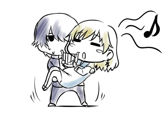 12時間以内に５RTされたら、ハープで演奏しているお姫様だっこ刹ラジを描きましょう。 http://shindanmaker.com/45687  描いたーｗ　ハープってこれで合ってるかな（汗）