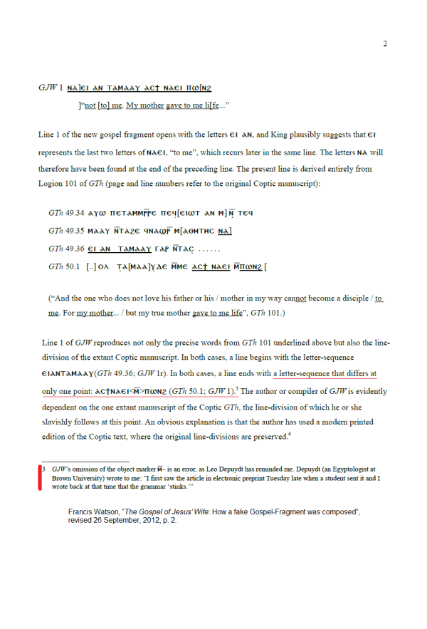 Francis Watson : http://markgoodacre.org/Watson.pdf.