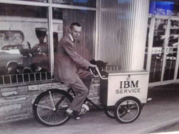 An IBM mobile employee, c. 1957.
