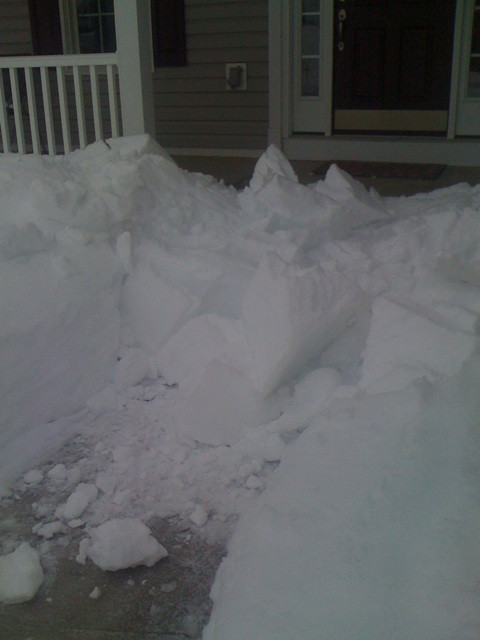 I almost died from falling snow.