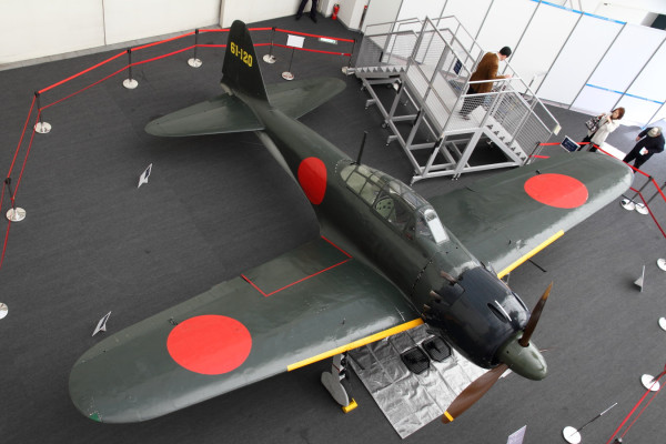 所沢の里帰り零戦A6M5 上から見られるのは良いよね。