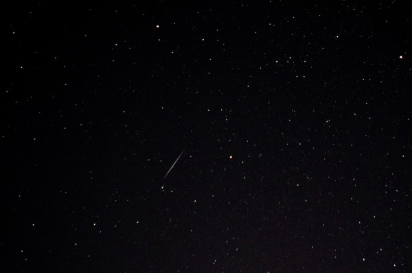 今朝のふたご座流星群から1枚。今朝もピュンピュン流れていましたが、ピークは明日13日の夜から14日未明なので、明日はさらに期待しましょう。 