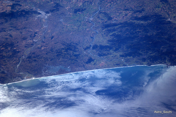 Near Santiago, Chile. Coast line.