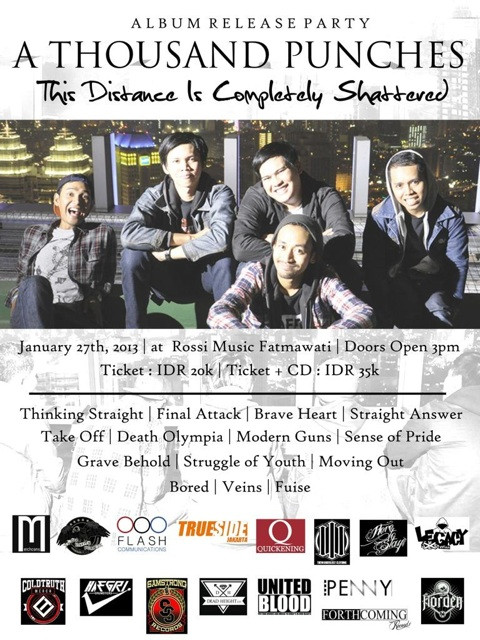 Yo jangan lupa tgl 27 januari ada lauching partynya @a1000punches di rossi fatmawati. Party hard!! 