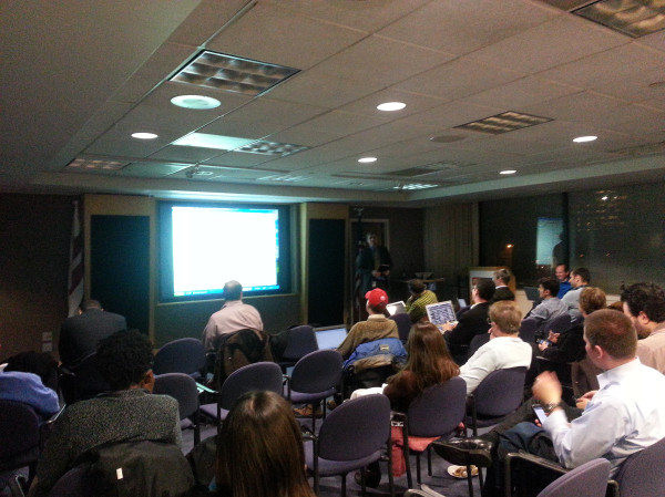 .@gbinal at #DCAPI describing an API to discovery government APIs. "Coming soon" #apinception