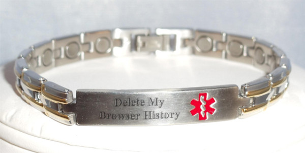 Medic alert bracelet.