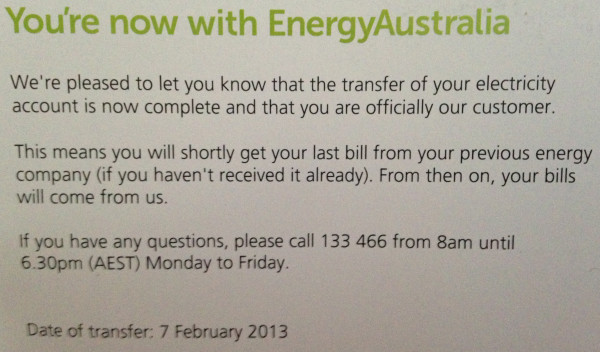 I've swapped from @originenergy to @energyaustralia to get  @opower energy reports!  But #opendata would be better!