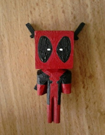 I still have to do the Liefeld unnecessary pouches and straps but otherwise here's Deadpool.