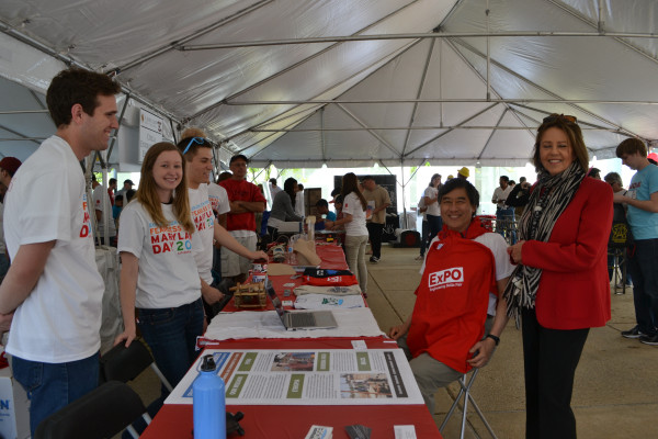 Engineers Without Borders are on the Kim Plaza.  Thanks for the t-shirt.