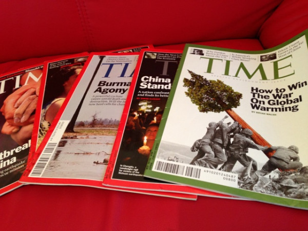 購読してたTIME誌がまだ残ってた。