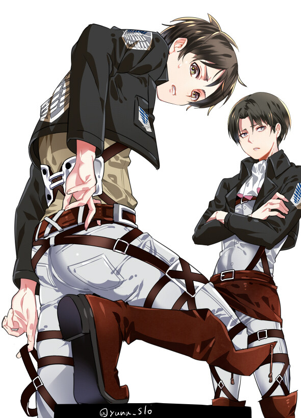 進撃のジャケット黒くしてみた