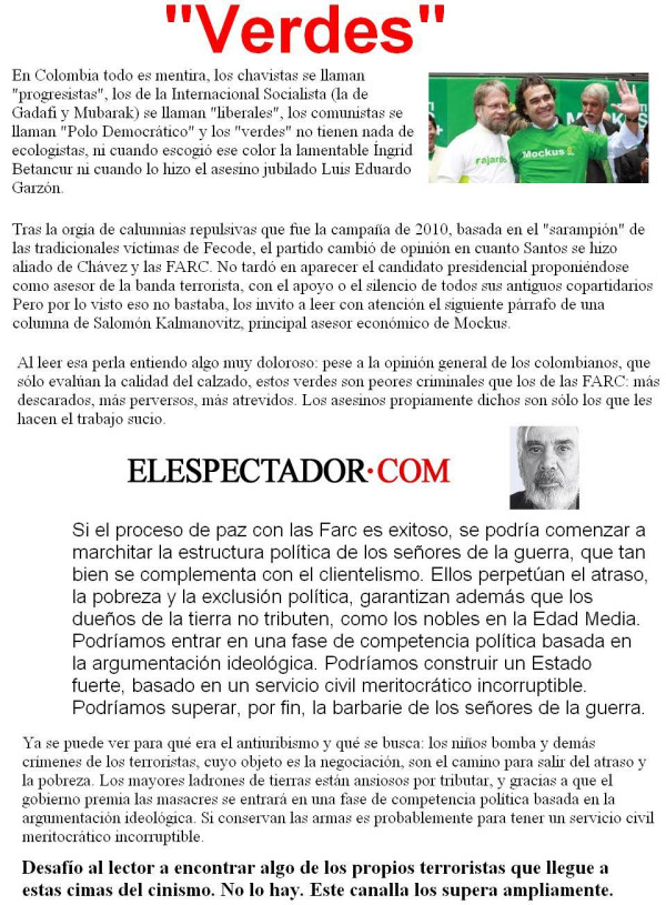 ¿Quién es más criminal, los niños sicarios de las FARC o canallas como Kalmanovitz que prosperan con sus crímenes?
