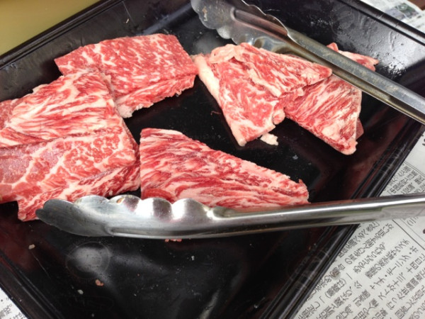 バーベキューな肉。