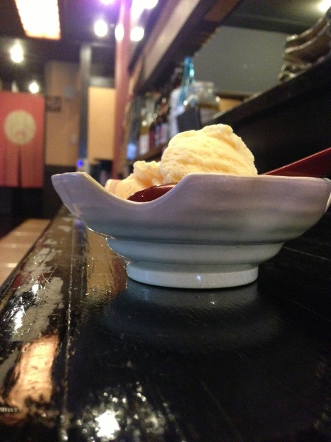 バニラアイスクリーム at 和創作隠れ家 うち和