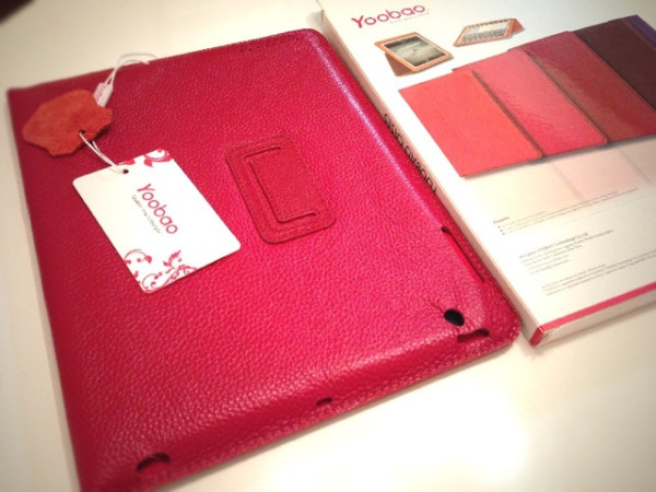 Yoobao New iPad (iPad 3) Executive 牛本革レザーケース。マグネット内蔵、スタンド機能、オートスリープ機能対応。