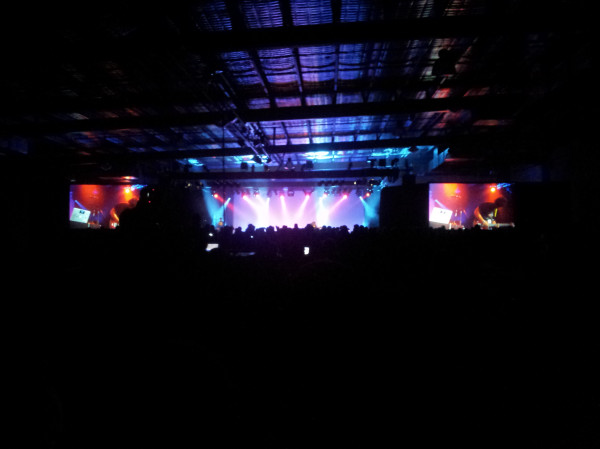 Not sure this concert has any 'live' component apart from a guy with guitar moshing badly on stage...? #PAXAus  