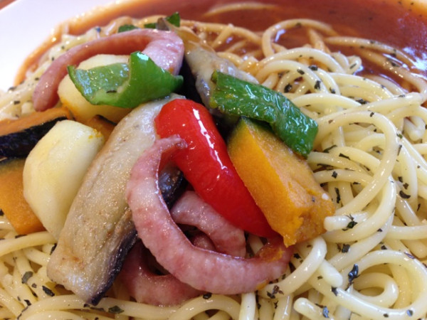 あんかけスパゲッティ バジル彩り野菜 at パスタ・デ・ココ