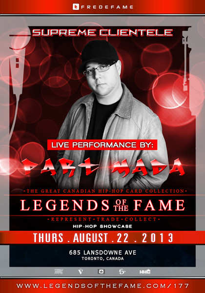 #The5th Check @PartMada Performing Live at #LegendsoftheFame showcase Aug.22 2013