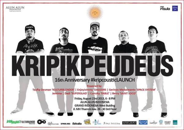#kripcousticLAUNCH Aug23 @ #AlunAlunIndonesia Grand Indonesia part of #SuaraIndonesia #ArtExhibition FREE ENTRY:))