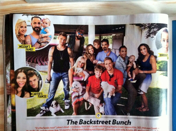 BSB (with wifes &amp; Kids - Rochelle &amp; Ava) @ September issue of People magazine Thanks @jstram 