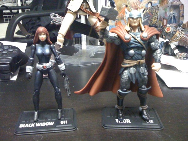 Stands! Nice. Natasha is okay. Thor looks great.