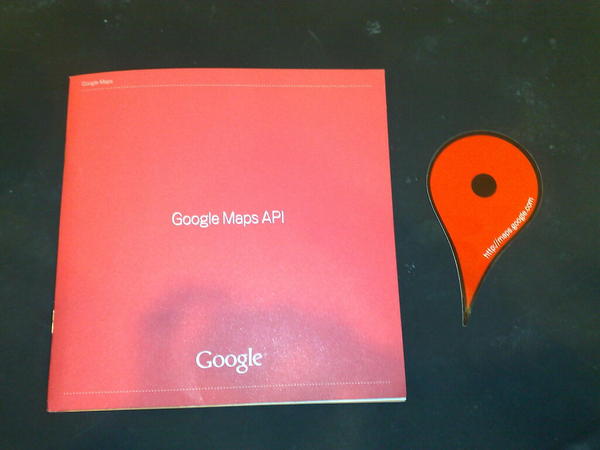 Google POIステッカーとパンフもろた #where20
