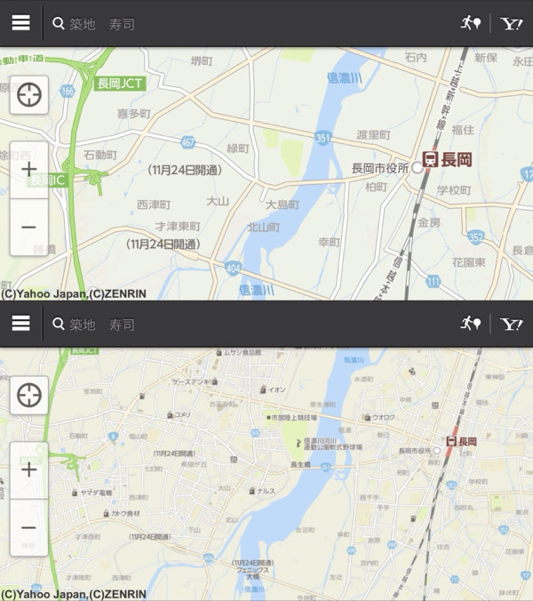 フェニックス大橋付近の地図。