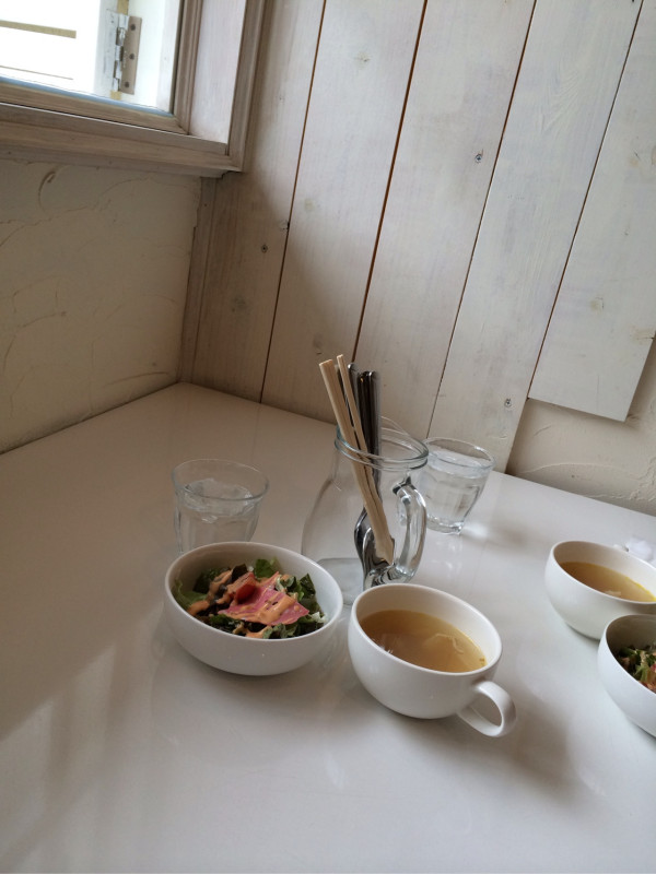 サラダとスープ at Cafe BERGEN